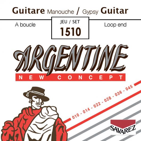 Savarez Argentine 1510 à boucles jeu de cordes pour guitare gypsy 010-45