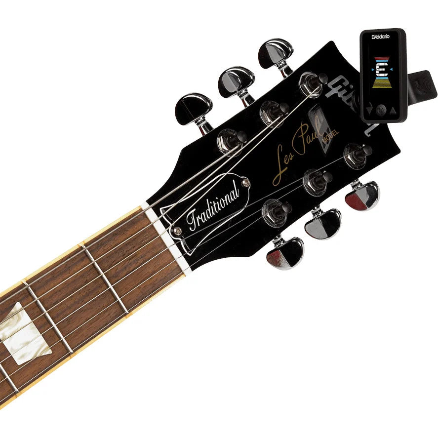 D'Addario PW-CT-27 Eclipse Rechargeable Headstock Tuner accordeur rechargeable pour guitare, basse et ukulélé