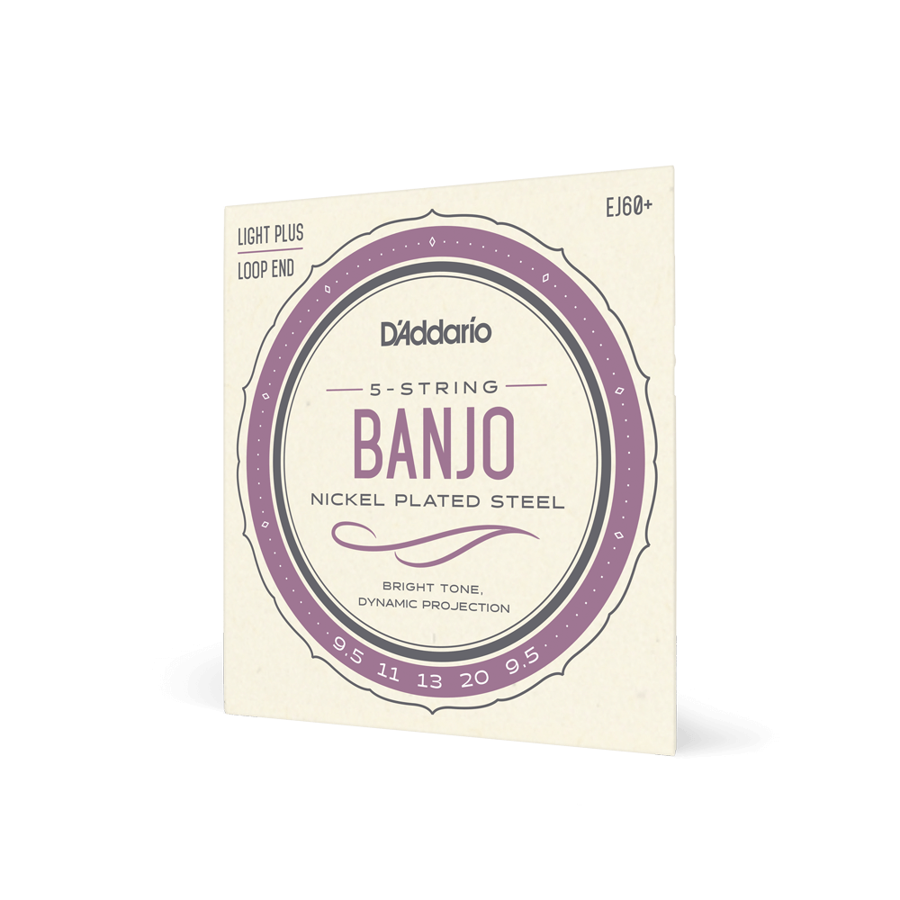 D'Addario EJ60+ jeu de cordes pour banjo 5 cordes
